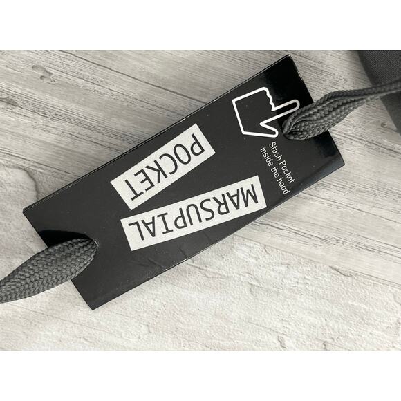 CG Habitats Tech Zip Hoodie Gray Thumb Holes Breathable Zip Pockets Jacket Small - Picture 5 of 9